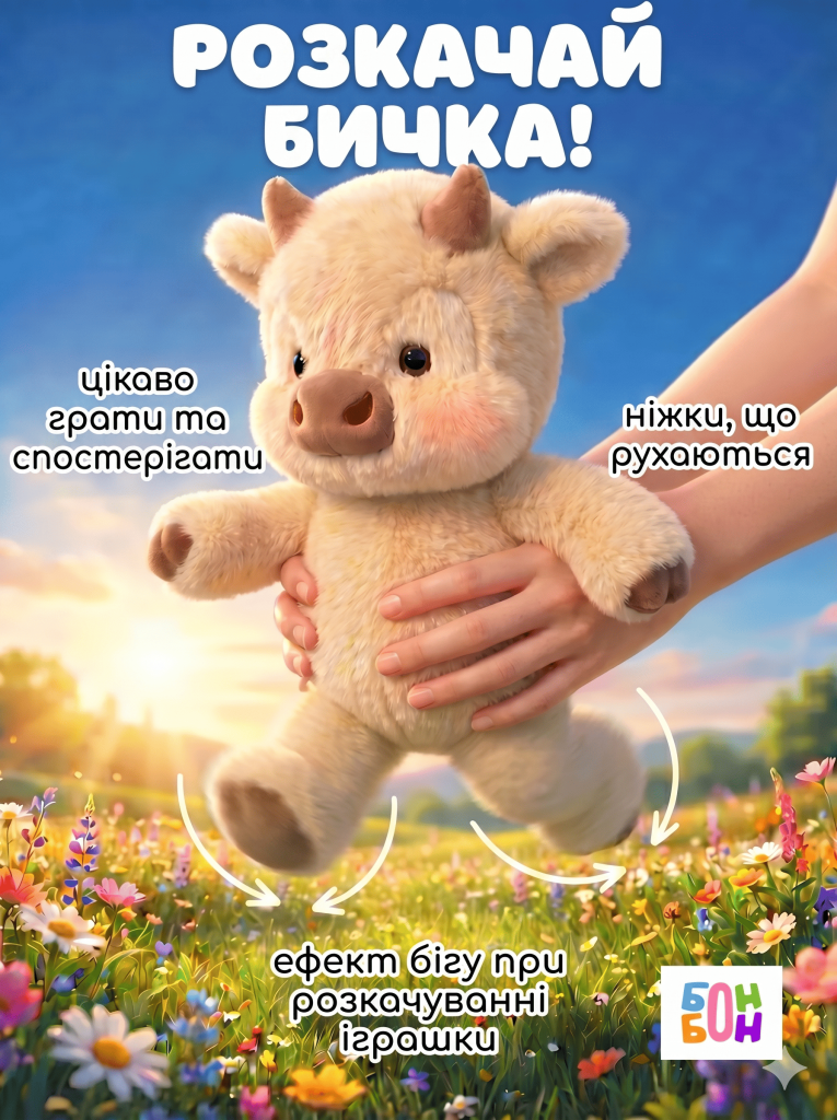 Теля́тко рухається та грається